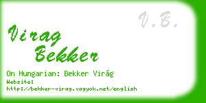 virag bekker business card
